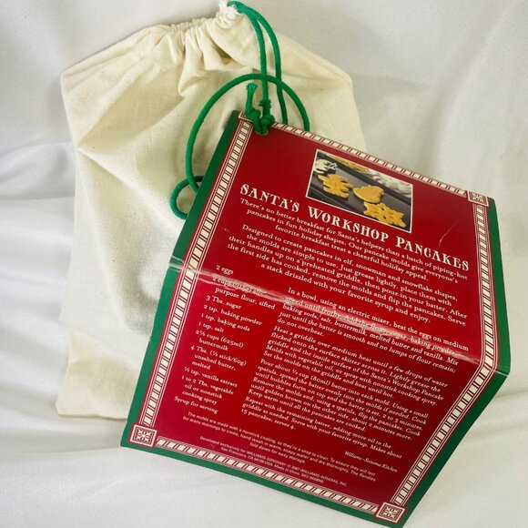 Set Of 3 Pancake Molds Snowman Gingerbread Man Snowflake Metal Holiday Breakfast - Picture 11 of 11